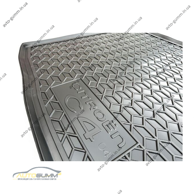 Автомобильный коврик в багажник Citroen C4 2004-2010 (AVTO-Gumm)
