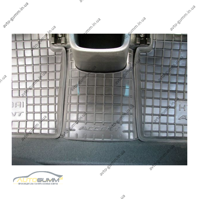 Автомобільні килимки в салон Hyundai Accent 2011- (RB) (Avto-Gumm)