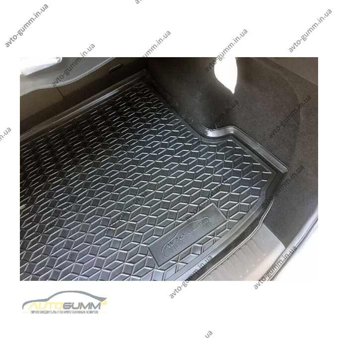 Автомобильный коврик в багажник Chery Tiggo 7 Pro 2021- полноразмерная запаска (AVTO-Gumm)