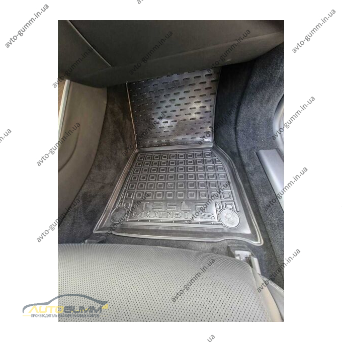 Автомобильные коврики в салон Tesla Model S 2021- (AVTO-Gumm)
