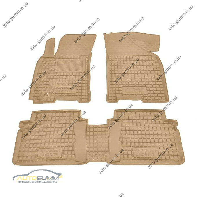 Автомобильные коврики в салон Chevrolet Lacetti 2004- бежевые (AVTO-Gumm)