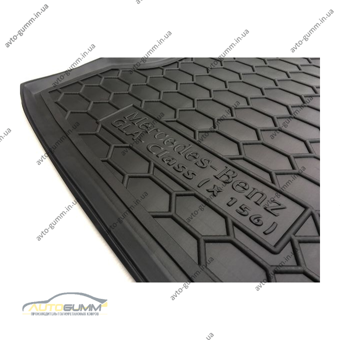 Автомобильный коврик в багажник Mercedes GLA (X156) 2015- (Avto-Gumm)