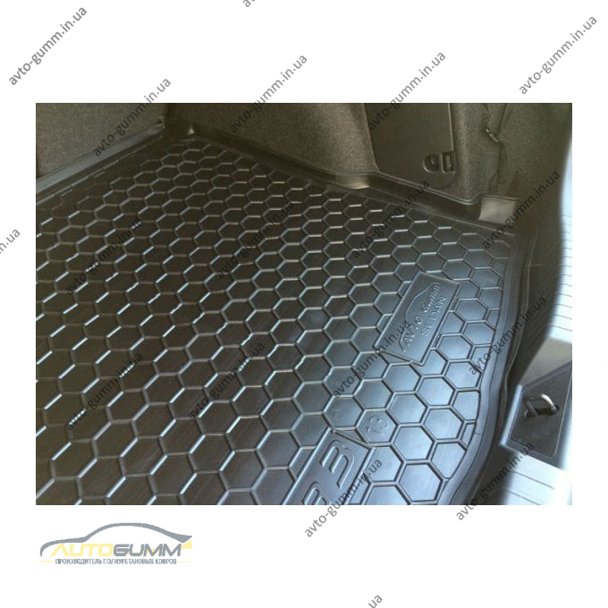 Автомобильный коврик в багажник Mazda 3 2014- Sedan (Avto-Gumm)