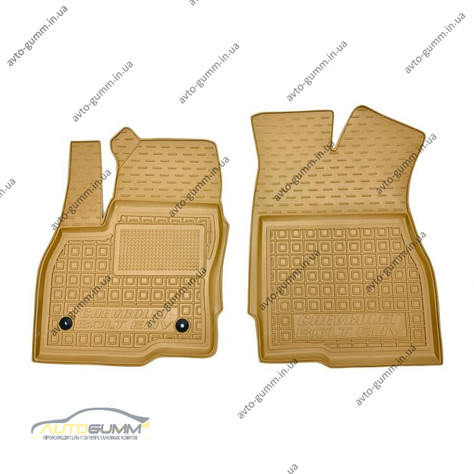 Автомобильные коврики в салон Chevrolet Bolt EUV 2022- бежевые (AVTO-Gumm)