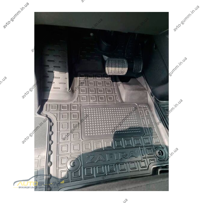 Автомобільні килимки в салон Opel Zafira Life 2019- (1+1/1+2) (AVTO-Gumm)
