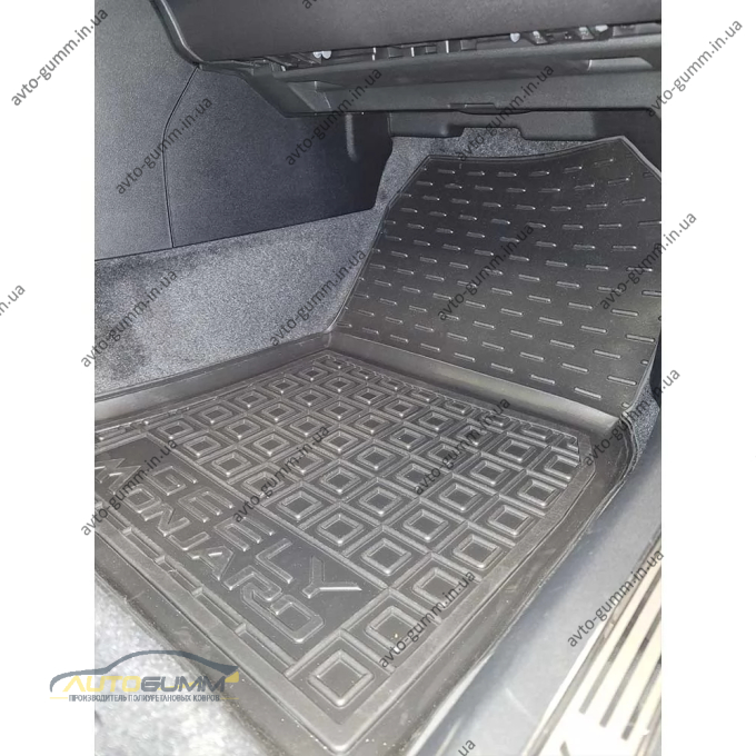 Килимки в салон Geely Monjaro 2021- гумові, чорні (AVTO-Gumm)