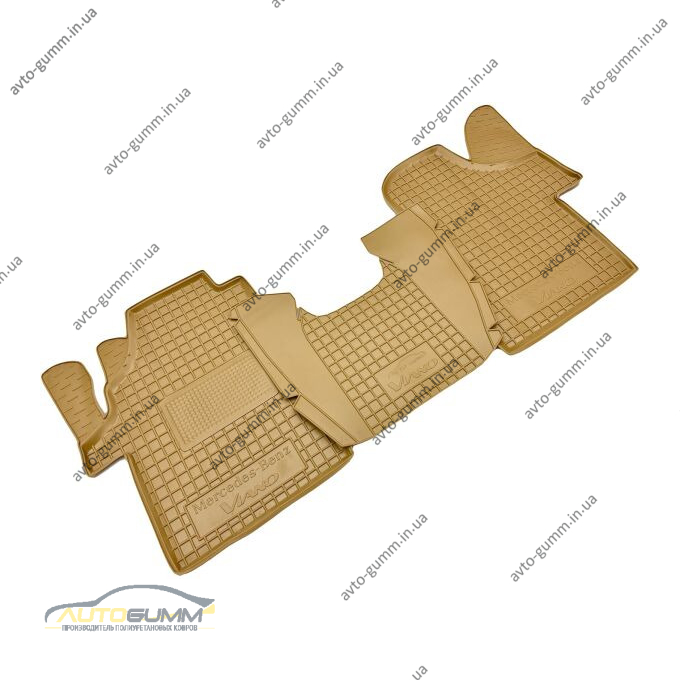 Автомобильные коврики в салон Mercedes Vito/Viano (W639) 2003- бежевые (AVTO-Gumm)