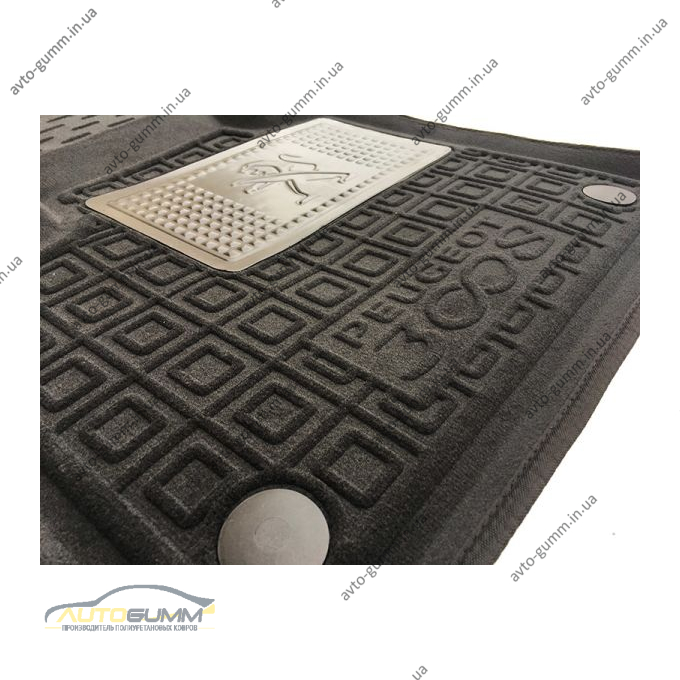 Гібридні килимки в салон Peugeot 3008 2017- (Avto-Gumm)
