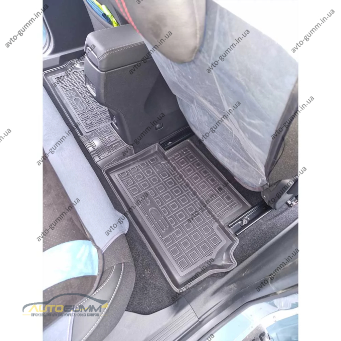 Коврики в салон Citroen e-C3 2025- резиновые, чёрные (AVTO-Gumm)