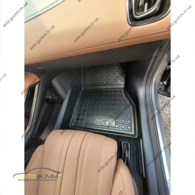 Килимки в салон BYD Song L EV 2023- гумові, чорні (AVTO-Gumm)