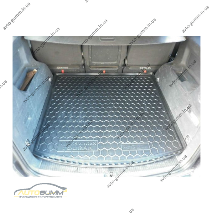 Автомобільний килимок в багажник Volkswagen Touran 2003-2016 (Avto-Gumm)