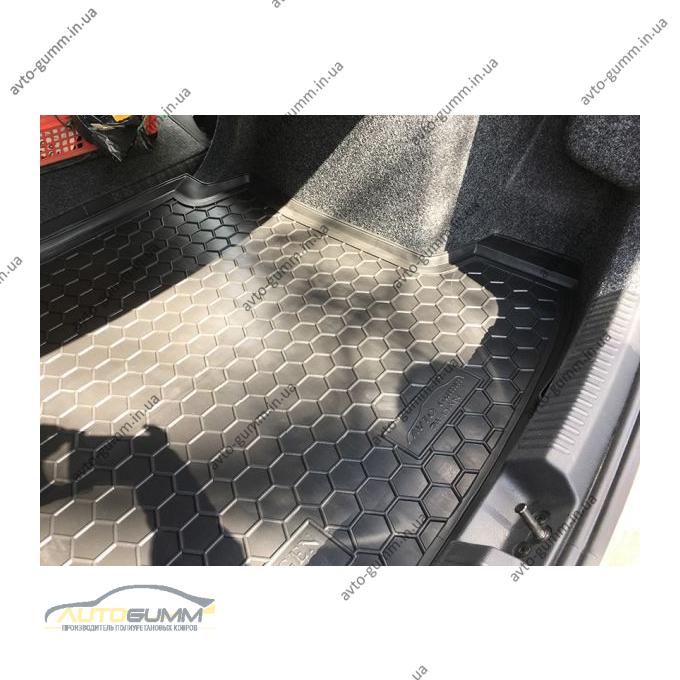 Автомобільний килимок в багажник Volkswagen Polo Sedan 2010- (Avto-Gumm)