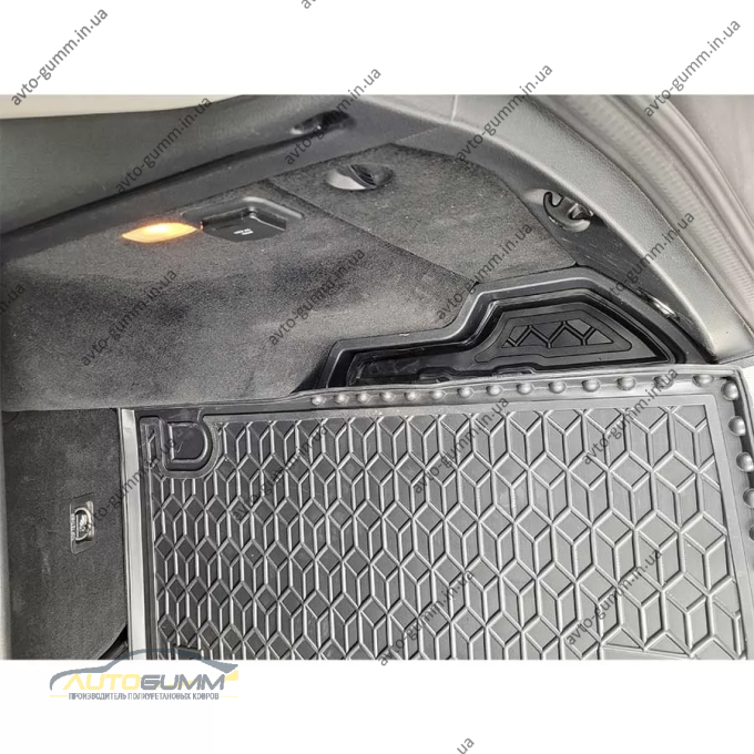 Килимок в багажник Mercedes GLK (X204) 2008-2015 гумовий, чорний (AVTO-Gumm)