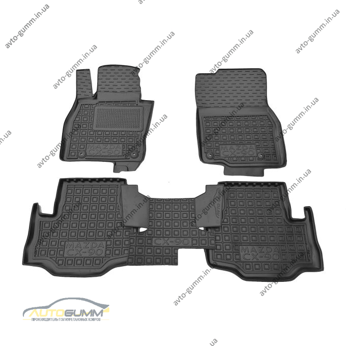 Автомобильные коврики в салон Mazda CX-90 2023- 5 мест (AVTO-Gumm)