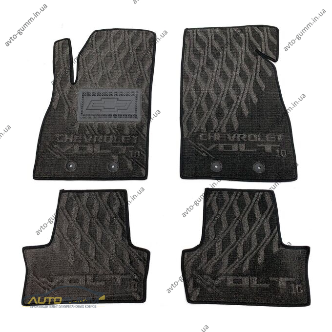 Текстильные коврики в салон Chevrolet Volt 2010- (V) серые AVTO-Tex