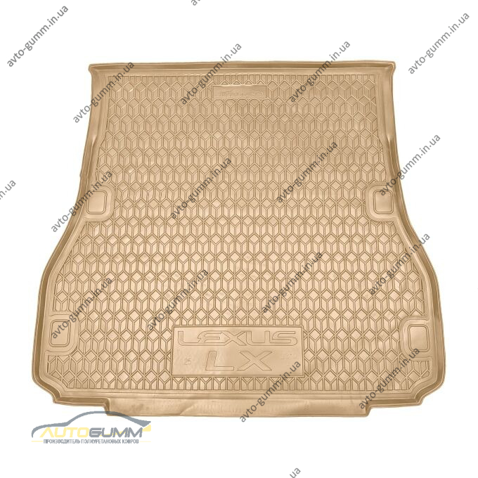 Автомобильный коврик в багажник Lexus LX 2025- бежевый (AVTO-Gumm)