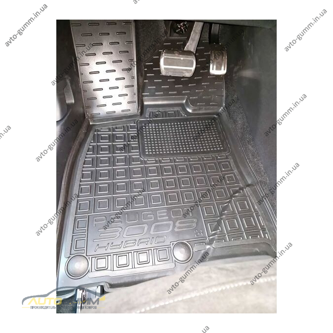 Автомобільні килимки в салон Peugeot 3008 2025- hybrid (AVTO-Gumm)