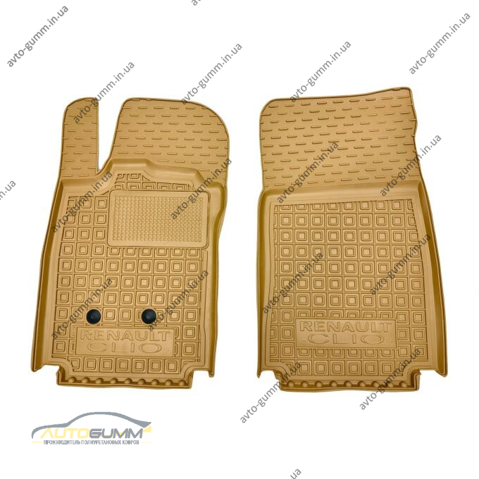 Автомобильные коврики в салон Renault Clio 3 2005- 3 двери бежевые (AVTO-Gumm)