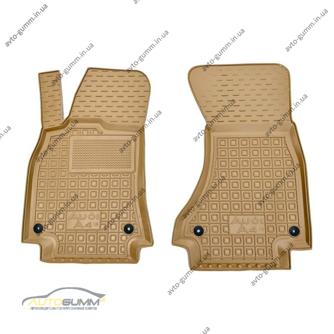 Автомобильные коврики в салон Audi A4 (B8) 2008- бежевые (AVTO-Gumm)