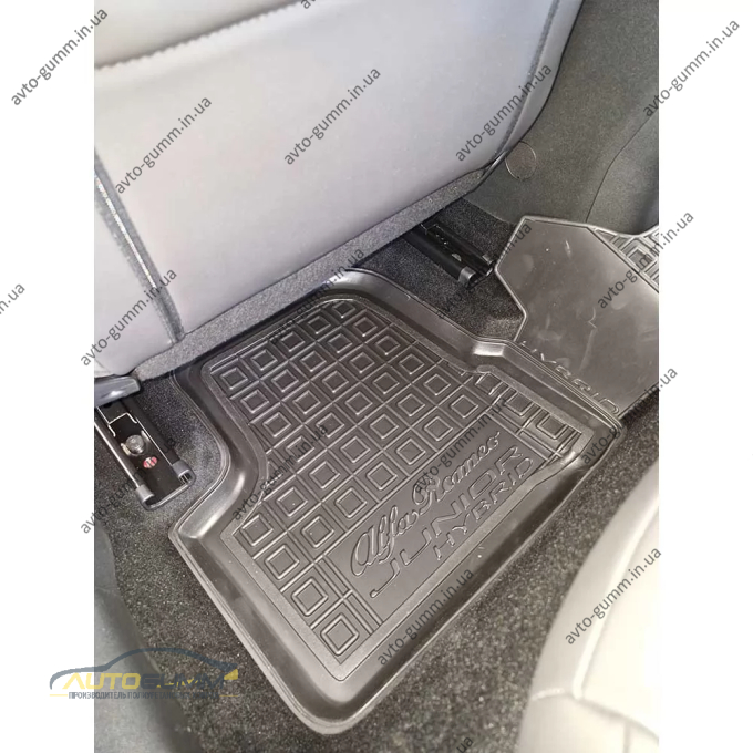 Коврики в салон Alfa Romeo Junior 2025- гибрид резиновые, чёрные (AVTO-Gumm)