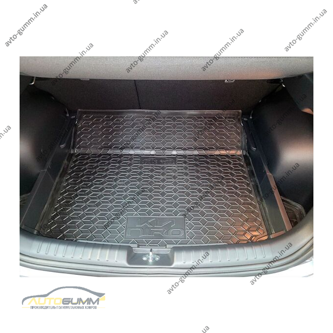 Автомобильный коврик в багажник Kia Niro 2022- EV нижняя полка (AVTO-Gumm)