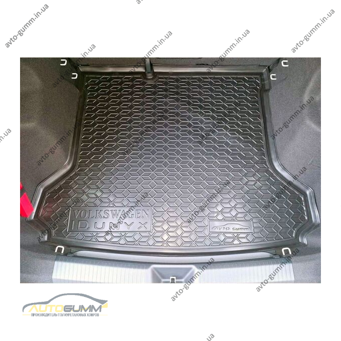 Автомобильный коврик в багажник Volkswagen ID UNIX 2024- (AVTO-Gumm)