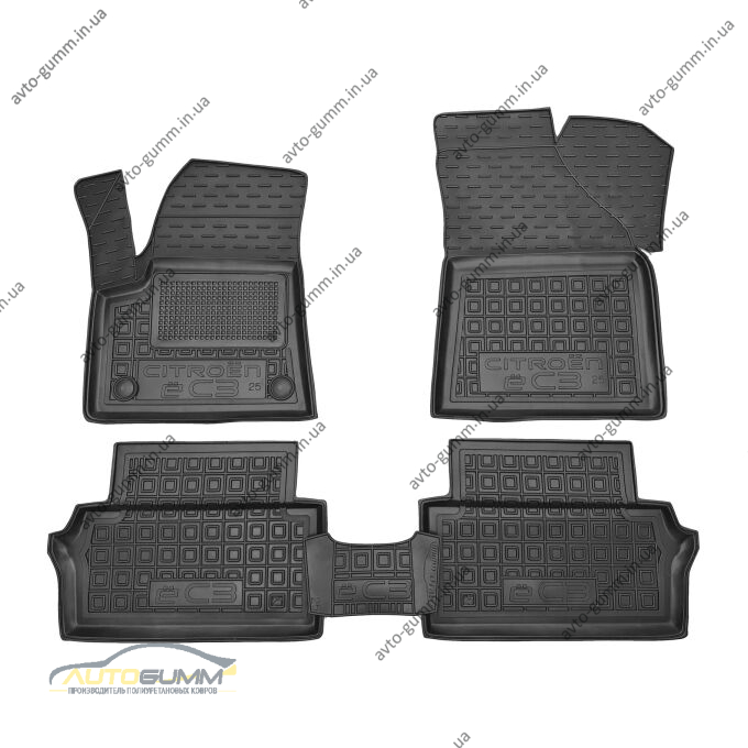 Автомобильные коврики в салон Citroen e-C3 2025- Electro (AVTO-Gumm)