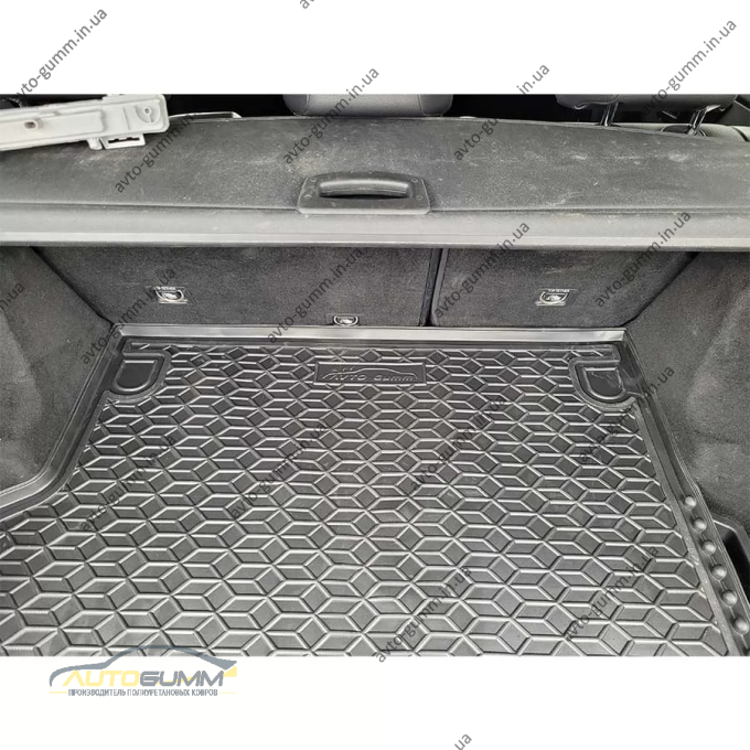 Килимок в багажник Mercedes GLK (X204) 2008-2015 гумовий, чорний (AVTO-Gumm)