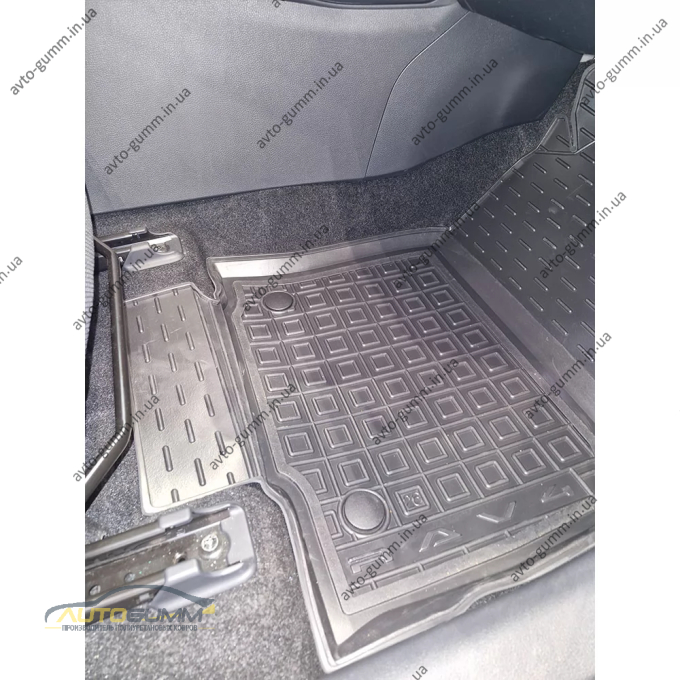 Коврики в салон Toyota RAV4 2026- резиновые, чёрные (AVTO-Gumm)