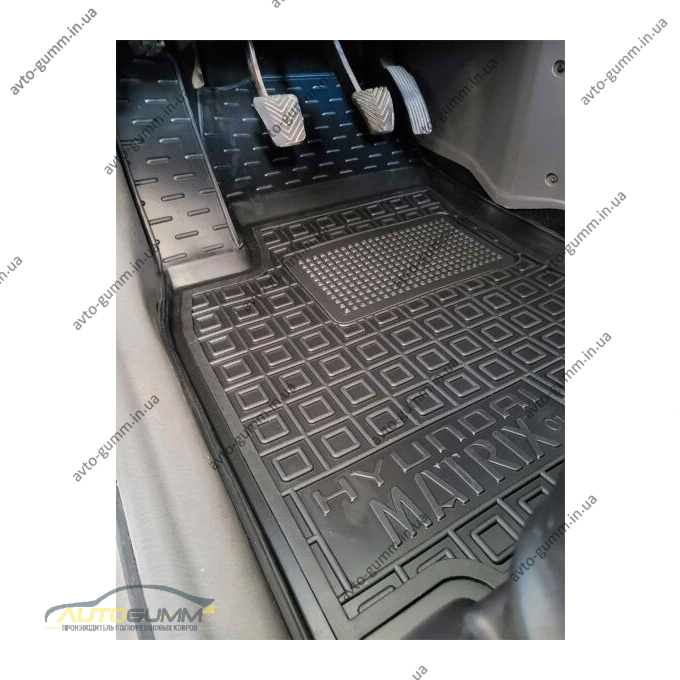 Передні килимки в автомобіль Hyundai Matrix 2001-2010 (AVTO-Gumm)