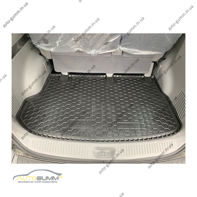 Автомобильный коврик в багажник Hyundai H1 2007- пассажирский (Avto-Gumm)