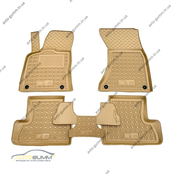 Автомобільні килимки в салон Audi Q5 2009- бежеві (AVTO-Gumm)