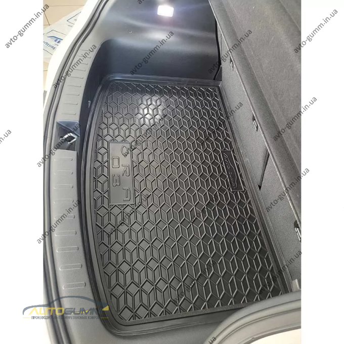 Килимок в багажник Haval ORA 03 2023- гумовий, чорний (AVTO-Gumm)