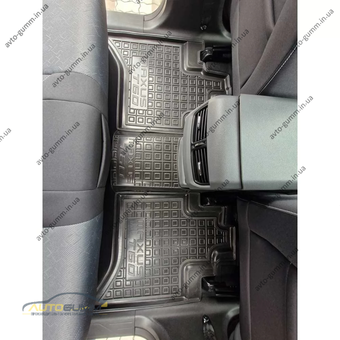 Коврики в салон MG Maxus T60 2020- резиновые, чёрные (AVTO-Gumm)