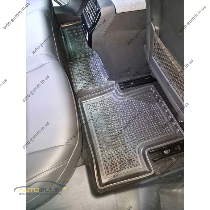 Коврики в салон Peugeot 3008 2025- гибрид/ДВС резиновые, чёрные (AVTO-Gumm)