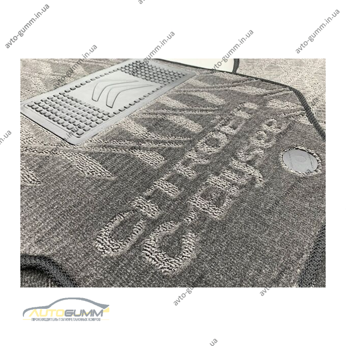 Текстильные коврики в салон Citroen C-Elysee 2013- (V) серые AVTO-Tex