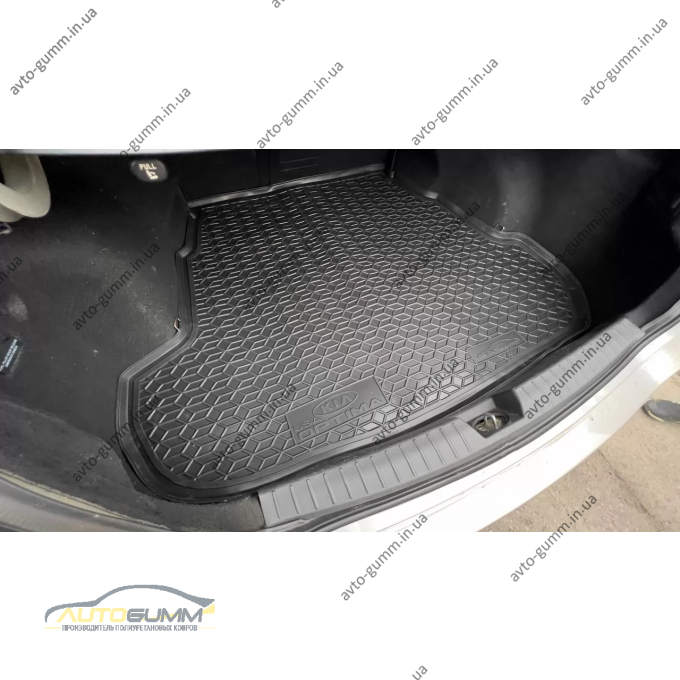 Килимок в багажник Kia Optima 2010-2015 USA гумовий, чорний (AVTO-Gumm)
