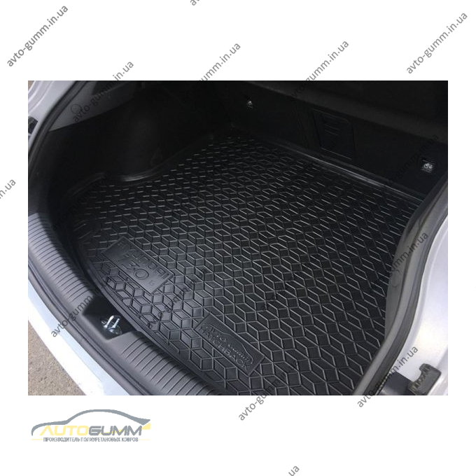 Автомобильный коврик в багажник Hyundai i30 2019- Fastback (Avto-Gumm)