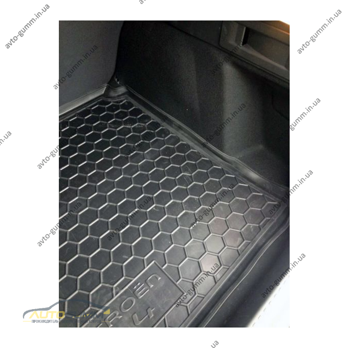 Автомобільний килимок в багажник Citroen C4 2010- (Avto-Gumm)