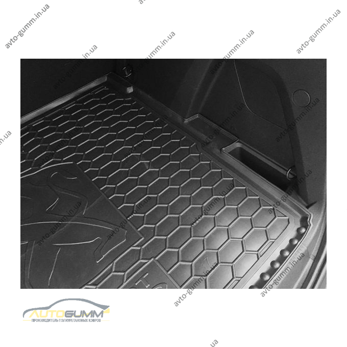 Автомобильный коврик в багажник Peugeot 3008 2017- верхняя полка (Avto-Gumm)