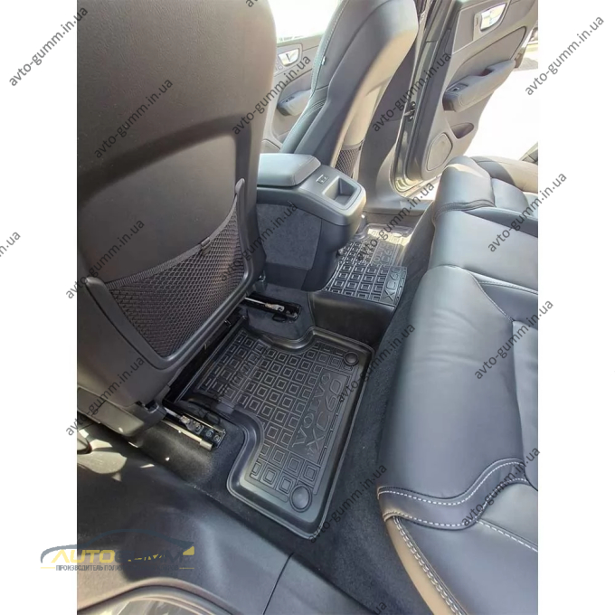 Коврики в салон Volvo XC60 2017- резиновые, чёрные (AVTO-Gumm)