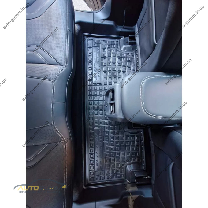 Килимки в салон Ford Mustang Mach-E 2020- гумові, чорні (AVTO-Gumm)