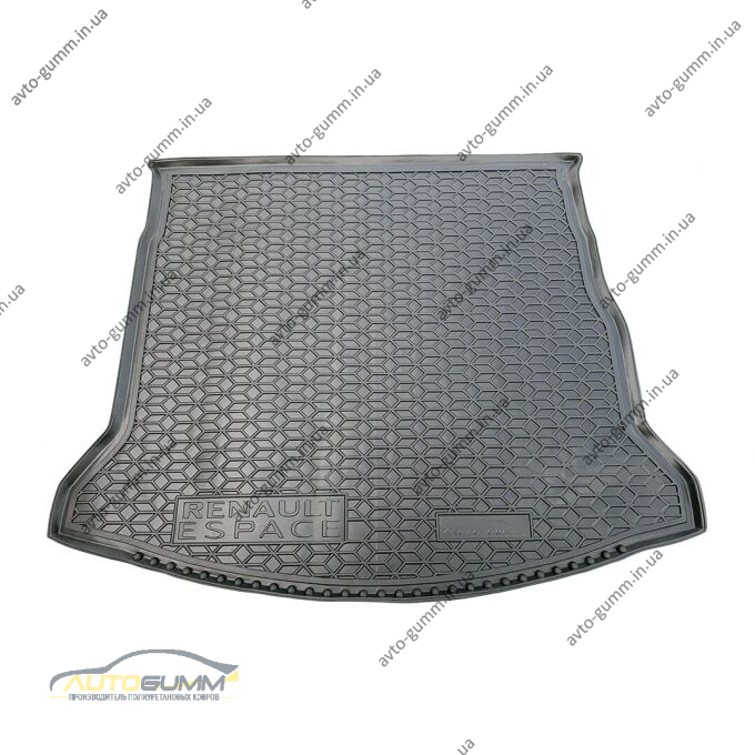 Автомобільний килимок в багажник Renault Espace 5 2014- 5-7 мест (AVTO-Gumm)