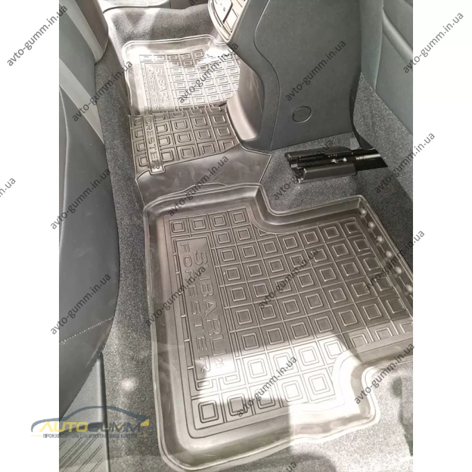 Килимки в салон Subaru Forester 6 2025- гумові, чорні (AVTO-Gumm)