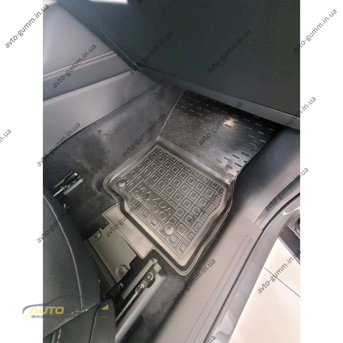 Коврики передние Mazda CX-90 2023- 5/7 мест резиновые, чёрные (AVTO-Gumm)