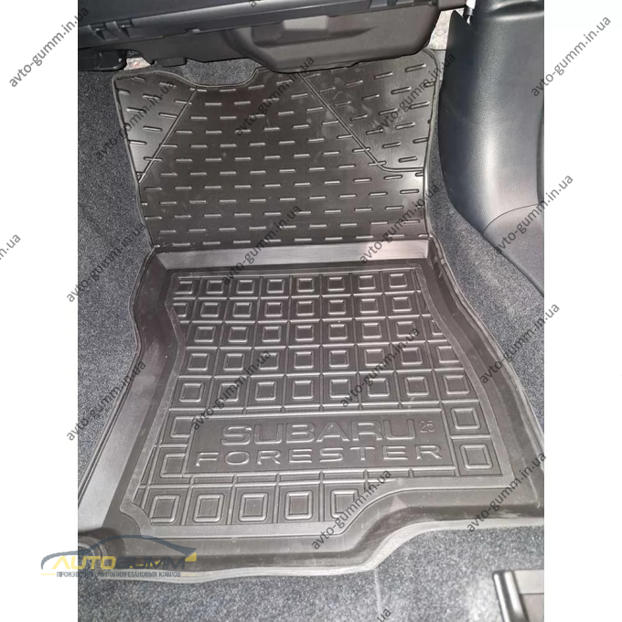 Килимки в салон Subaru Forester 6 2025- гумові, чорні (AVTO-Gumm)