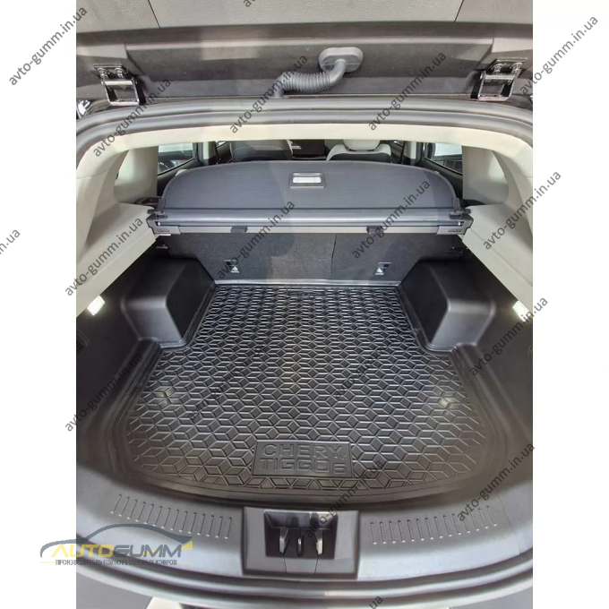 Килимок в багажник Chery Tiggo 6 2025- гумовий, чорний (AVTO-Gumm)