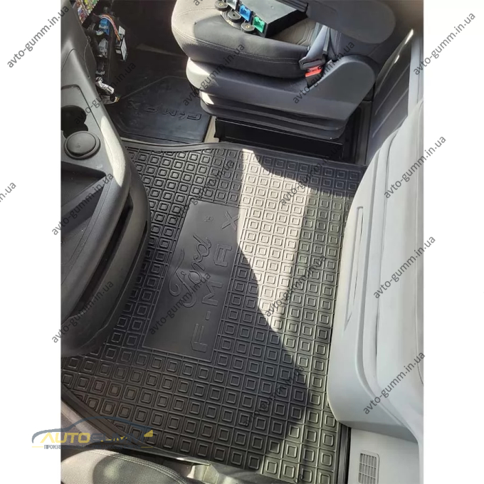 Килимки в салон Ford F-Max 2018- гумові, чорні (AVTO-Gumm)