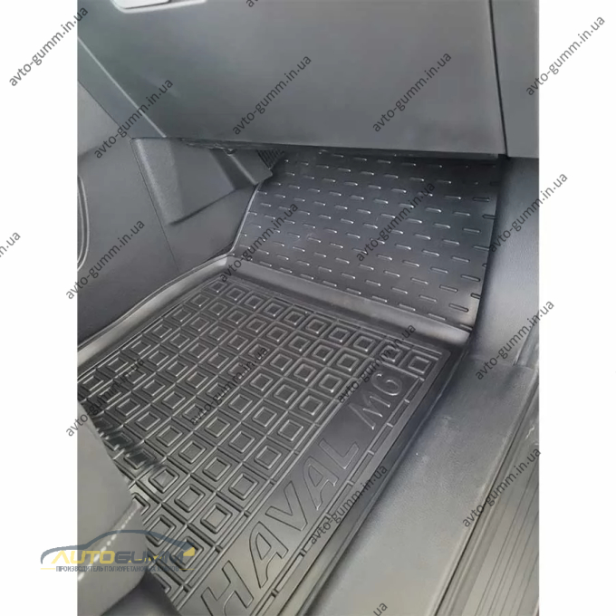 Килимки в салон Haval M6 2023- гумові, чорні (AVTO-Gumm)