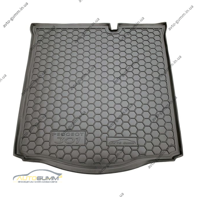 Автомобільний килимок в багажник Peugeot 301 2013- (Avto-Gumm)